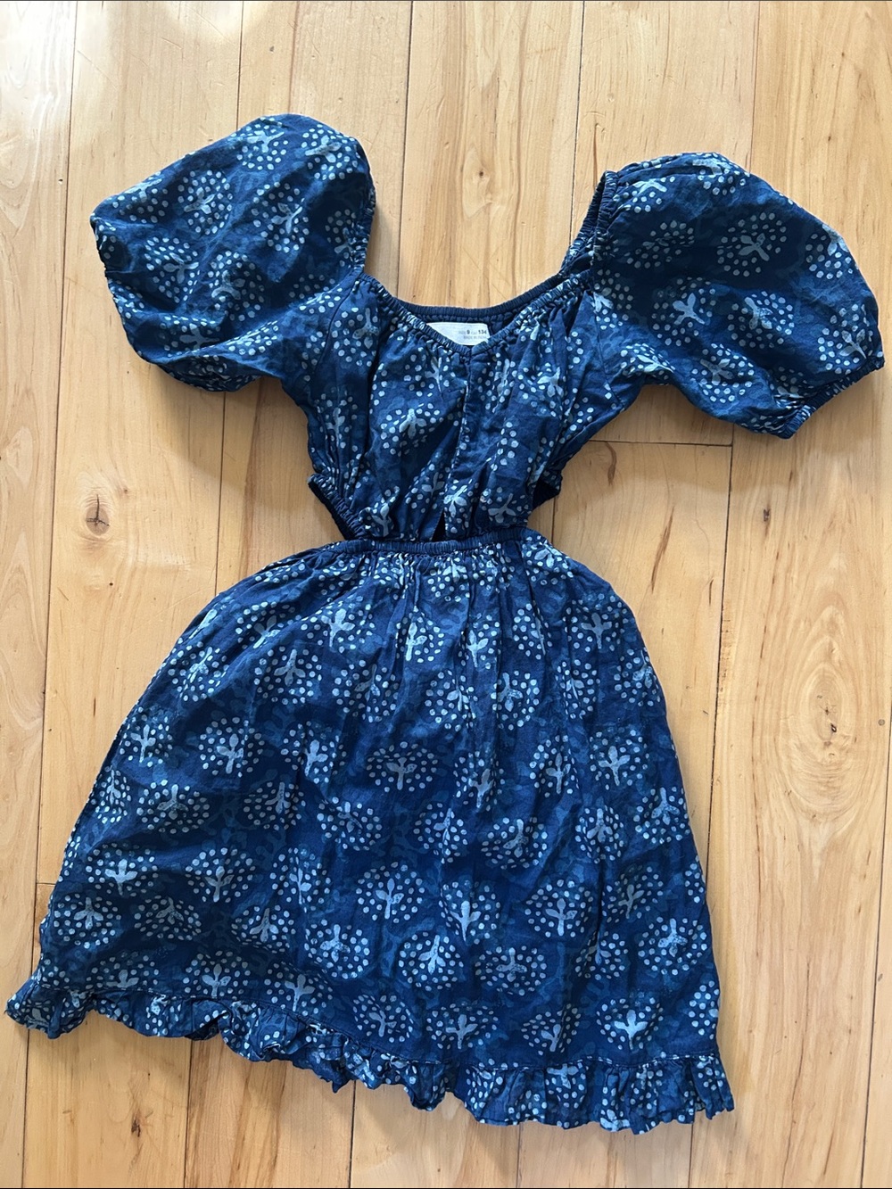 Zara blue dress with side cutouts 9Y